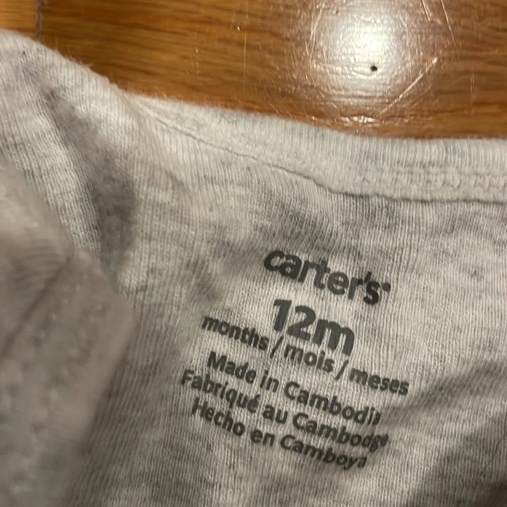 CARTER'S 12 m onesie for first birthday